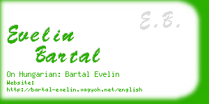 evelin bartal business card